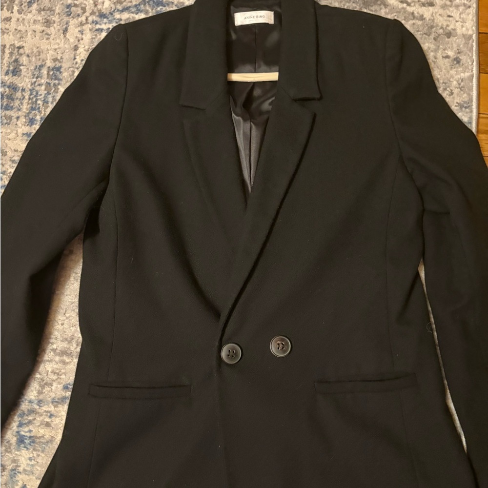 Anine Bing Elegant Black Suit Jacket